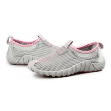 Милая популярная Для женщин туфли, дышащие Лоферы летние Туфли без каблуков на толстой подошве сандалии Женские эспадрильи слипоны на плоской подошве P5d62