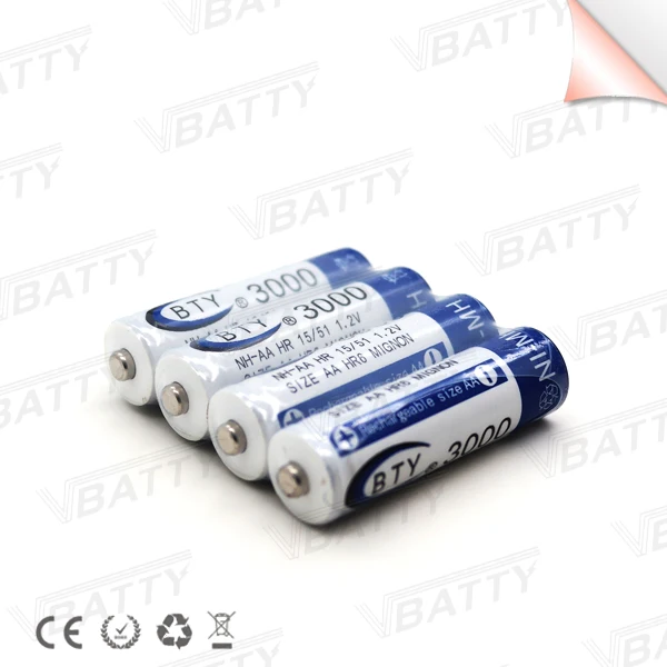 BTY AA 1.2V NI-MH 3000mah 1