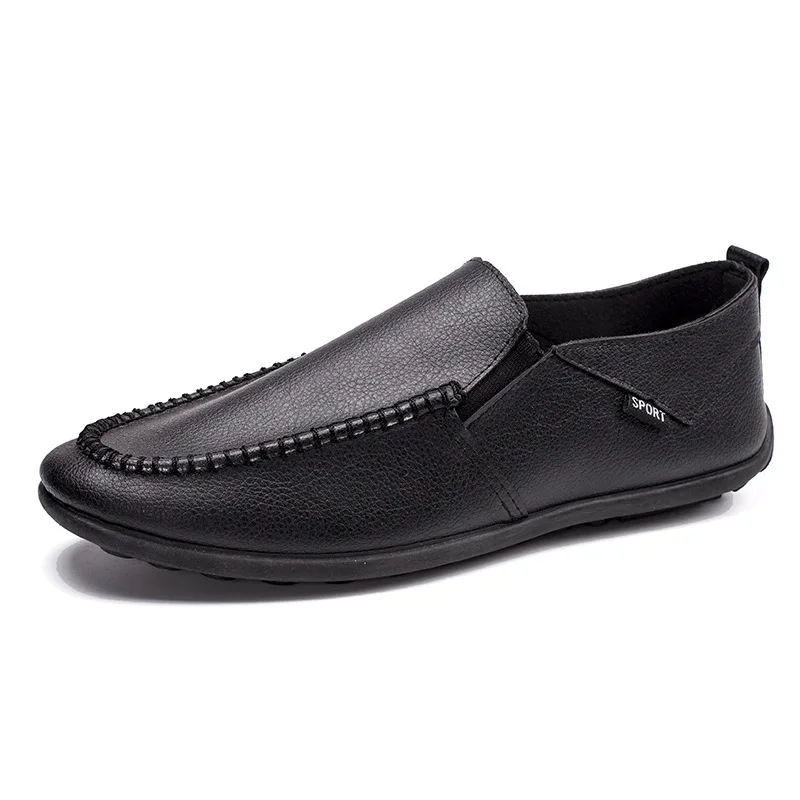 

Men Casual Shoes Genuine leather Comfortable Moccasins Footwear Chaussures Flats For Men Slip On Lazy Shoes Zapatos Hombre
