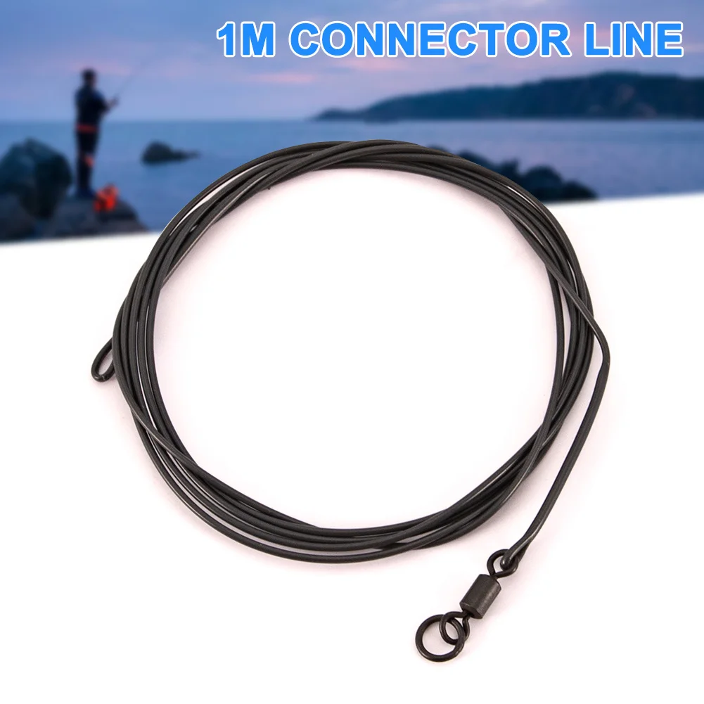 2019 Newly 1M 30/45LB Fishing Leader Line Leader Wire Swivel Quick