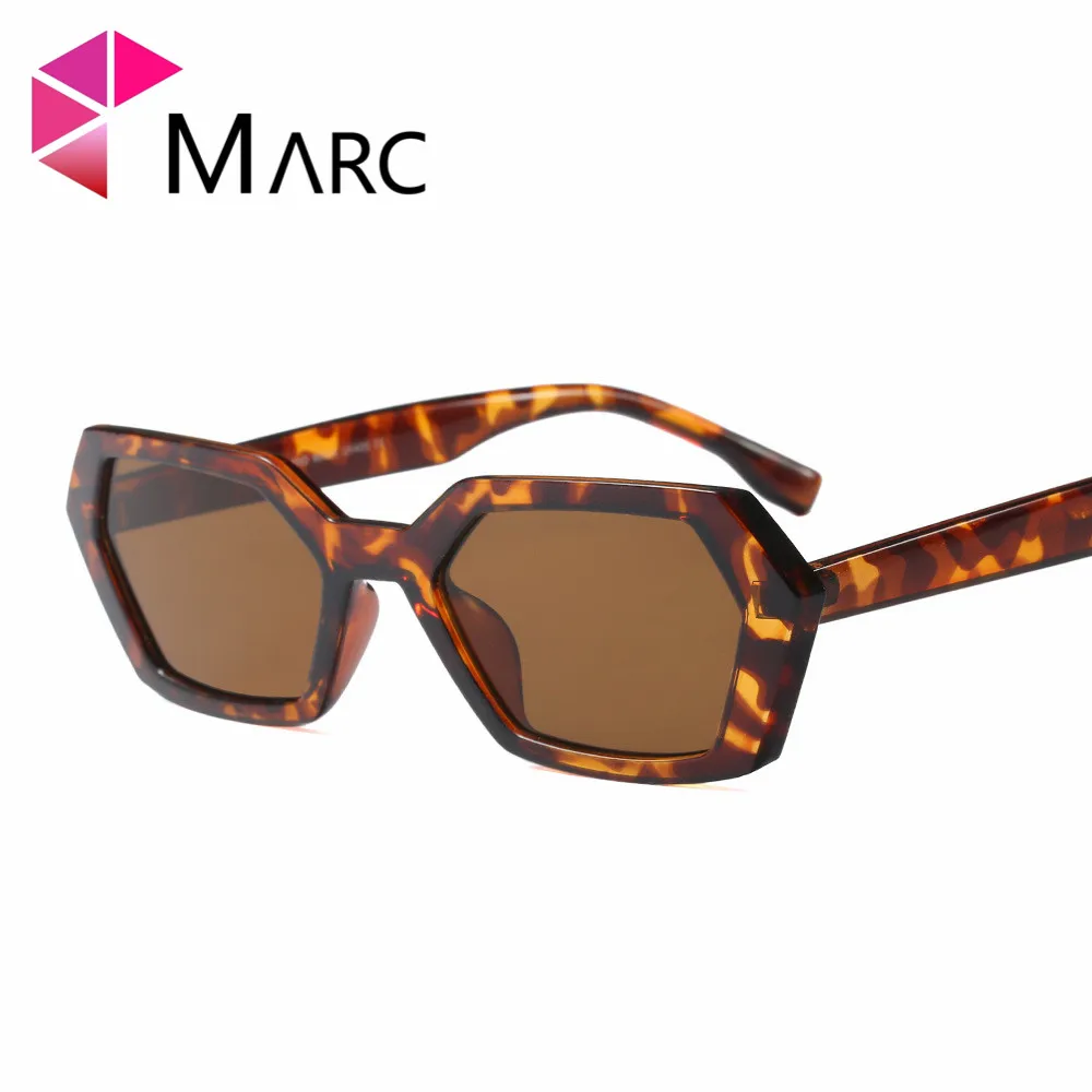 

MARC 100%UV400 2018NEW WOMEN sunglasses Wrap Eyewear shield oculos Leopard fashion Plastic Resin gafas goggle