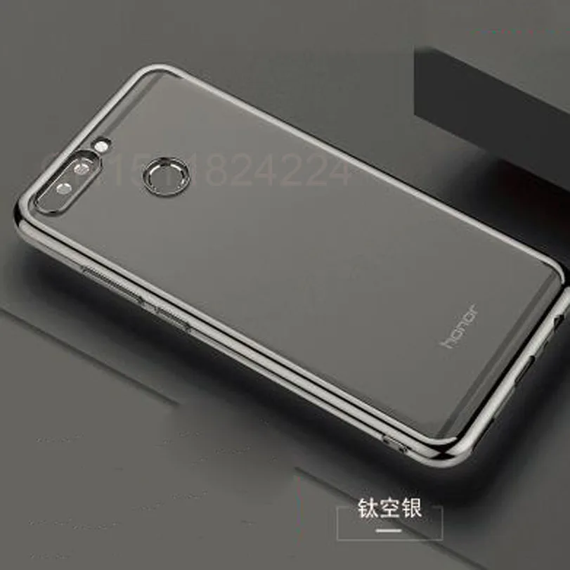 Soft Silicone For huawei p smart Case Slim plating transparent Protective Back cases For Huawei (20)