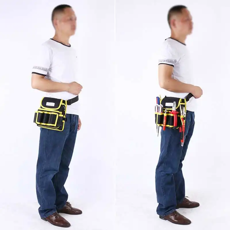 

Hoomall 1PC Tool Bags Multi-function Holder Tool Electrician Maintenance WaistBag High Quality Portable Tool Organizer Tool Belt