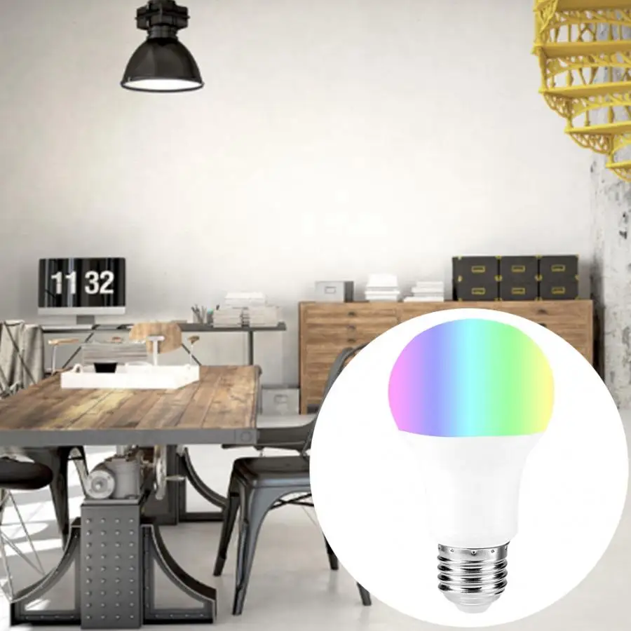

WIFI Light Bulb 7W E27 RGBW LED Smart Wireless Control Light Dimmable LED Smart Bulb
