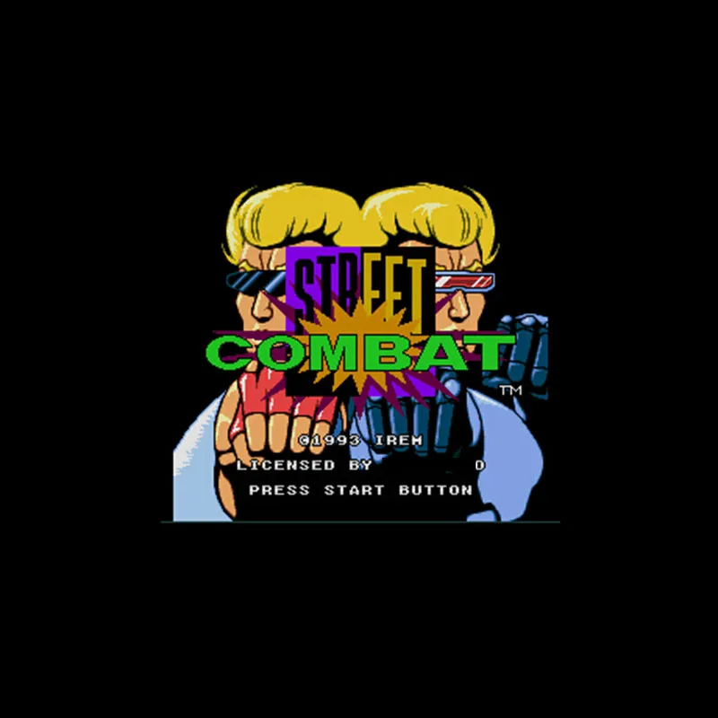 Уличный боевой 16 бит большая серая игровая карта для NTSC игрового игрока Прямая