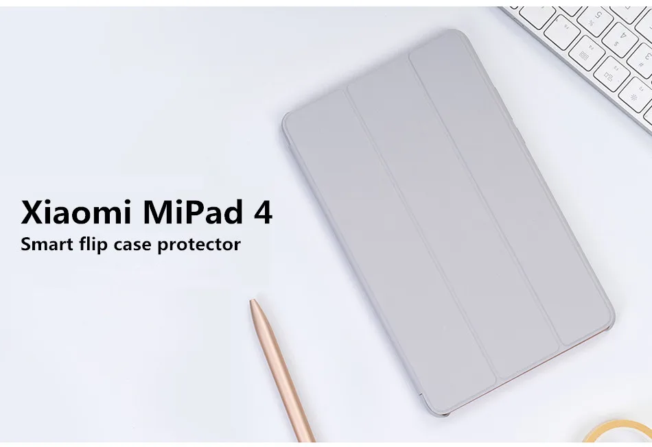 Смарт Xiao mi Pad 4 8 mi pad4 Plus 10 чехол PU+ PC Тонкий флип Авто Пробуждение сна Xiao mi pad 4 чехол+ Закаленное стекло пленка