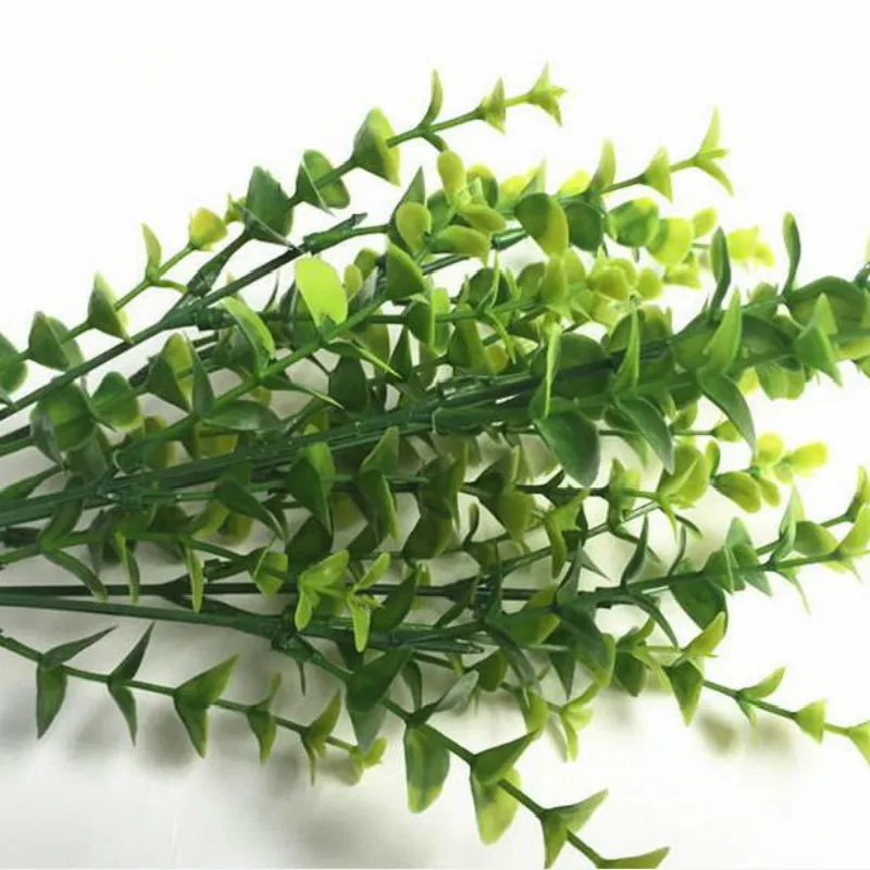 7-Branches Artificial Fake Floral Plastic Silk Eucalyptus Plant Flowers Office Hotel Room Decor | Дом и сад