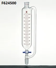 

F624500 Funnel, Pressure Equalizing, Capacity:500ml, Joints:24/40, PTFE Stopcock bore:4mm