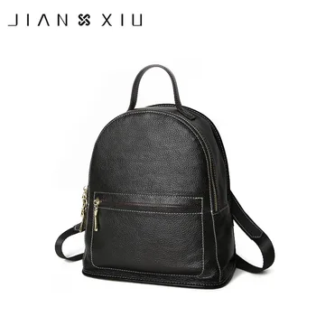 

JIANXIU Brand Genuine Leather Backpack Mochilas Mochila Feminina School Bags 2018 Large Size Casual Bagpack Escolar Backpacks