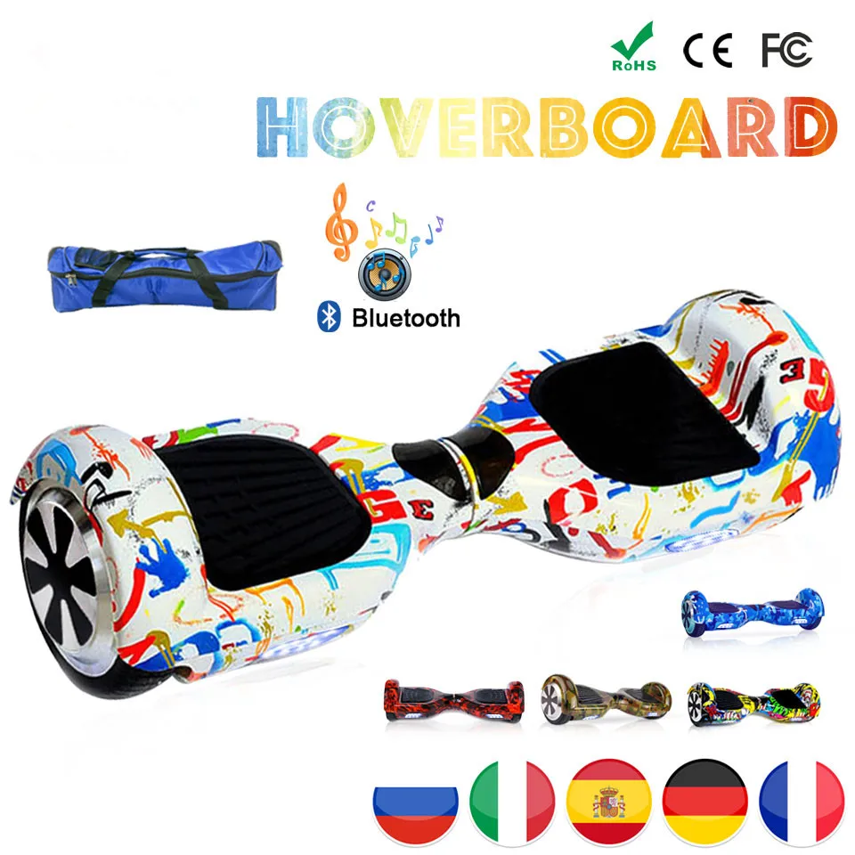 

EU Warehouse 6.5 Inch Patinete Electrico Hoverboard Electric Skateboard Giroskuter Volante Mekotron Hover Board Electric Scooter