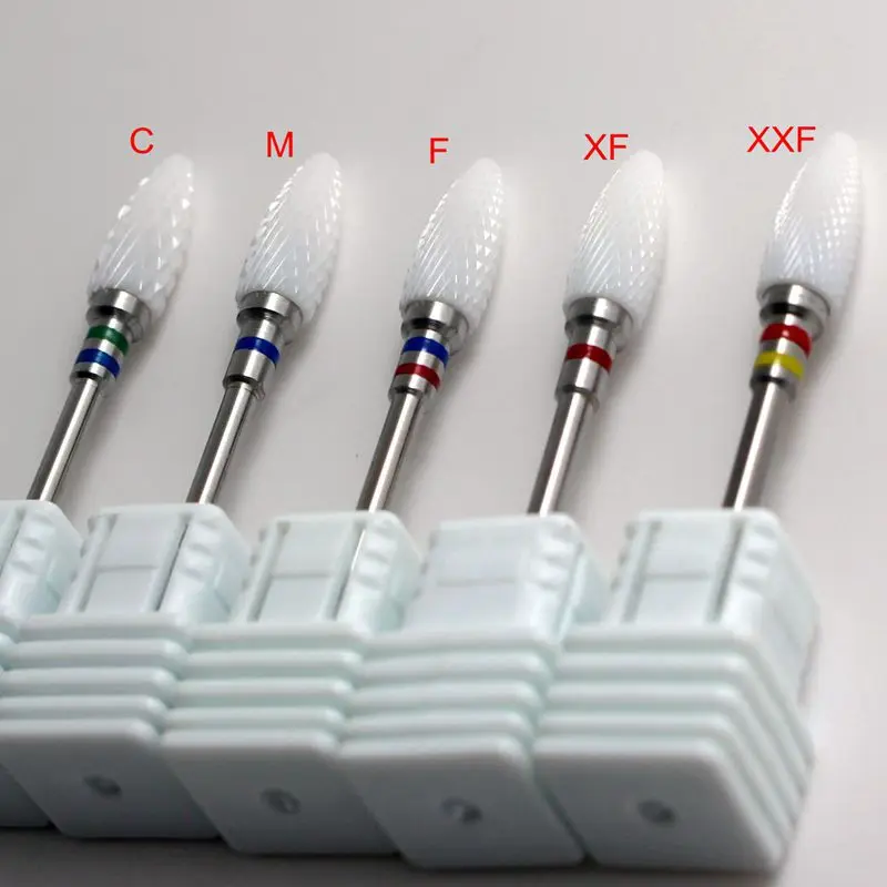 5pcs/lot Ceramic Nail Bit and Buffer in Drill Bits from Tools on