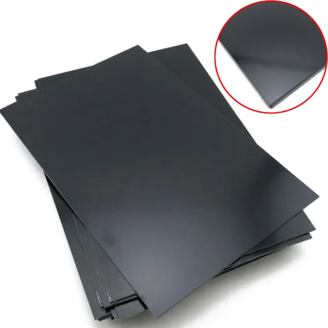 1 piece black abs styrene plastic plate mayitr durable flat diy craft sheet plastic