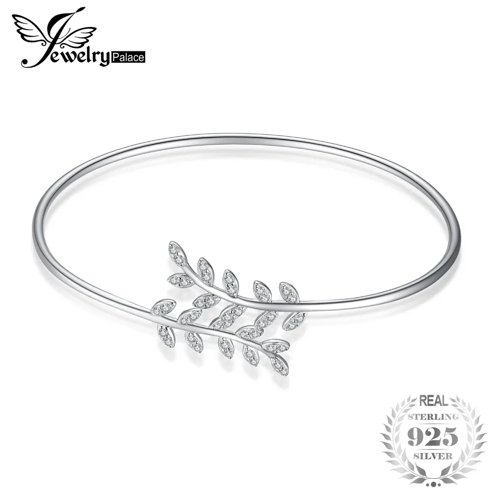 

JewelryPalace 1.2ct Cubic Zirconia Adjustable Cuff Bracelet 925 Sterling Silver 2018 Hot Selling Sweet Gifts For Women & Girls