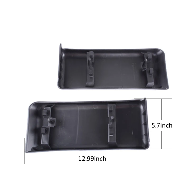 Set Front Bumper Guards Pads Car License Plate Bracket For Ford F150 09-14 License Plate Holder Mounting Bracket Black (21)