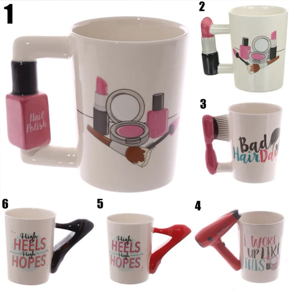 CreativeCeramicMugsGirlToolsBeautyKitSpecialsNailPolishHandle