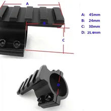 Охотничий телескопический прицел Weaver Железнодорожное кольцо Крепление для ружья 25,4 мм прицел кольцо адаптер крепление w/20 мм Пикатинни