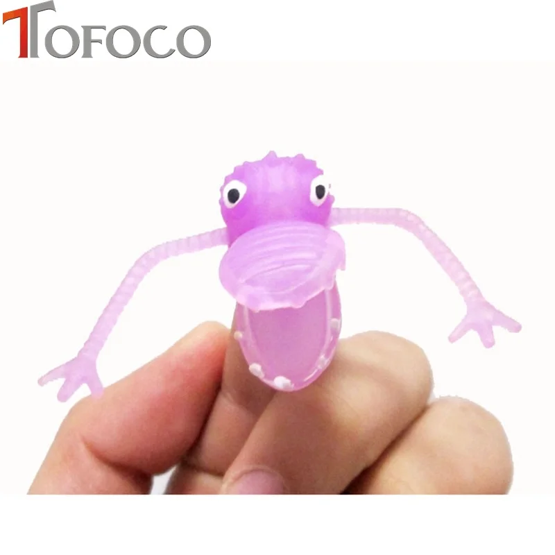 TOFOCO силиконовые в виде мини-Динозавра пальчиковые куклы милые забавные игрушки из «Истории игрушек» Новинка куклы животных случайный разноцветный