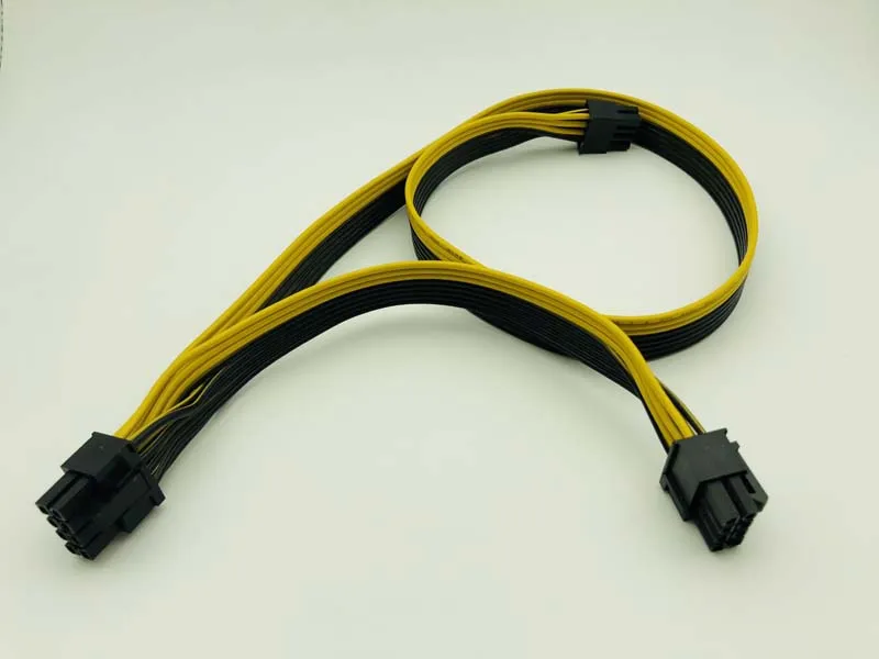 

8Pin to 8Pin(6+2) Graphics Video Card Power Supply Cable Dual Port Connector 8p to 8p Cables 18AWG Wire Adapter for Computer PC