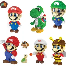 HC магические блоки Марио Японская популярная игра персонаж строительные развивающие кирпичи Yoshi модель детских игрушек дети brinquedos 9020