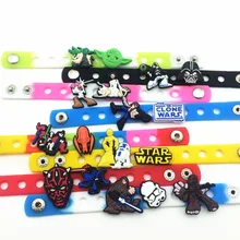 17 шт ПВХ Звездные войны аксессуары для обуви обувь Подвески украшения для обуви с 8 шт браслет детские подарки