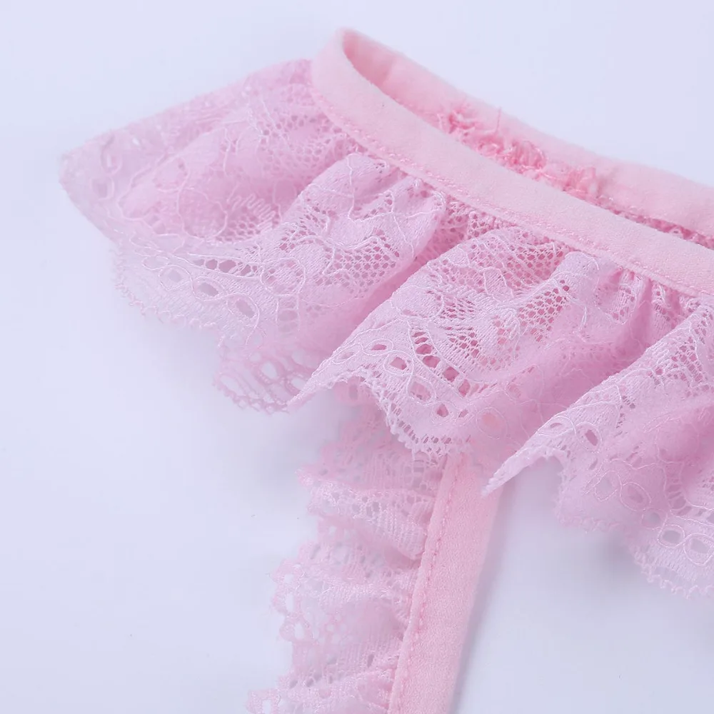 Mens Underwear Mens Lingerie Exotic Gay Panties for Sexy Mens Lacy Frilly Sissy Panties Crotchless Open Back Briefs Underwear with Open Hole
