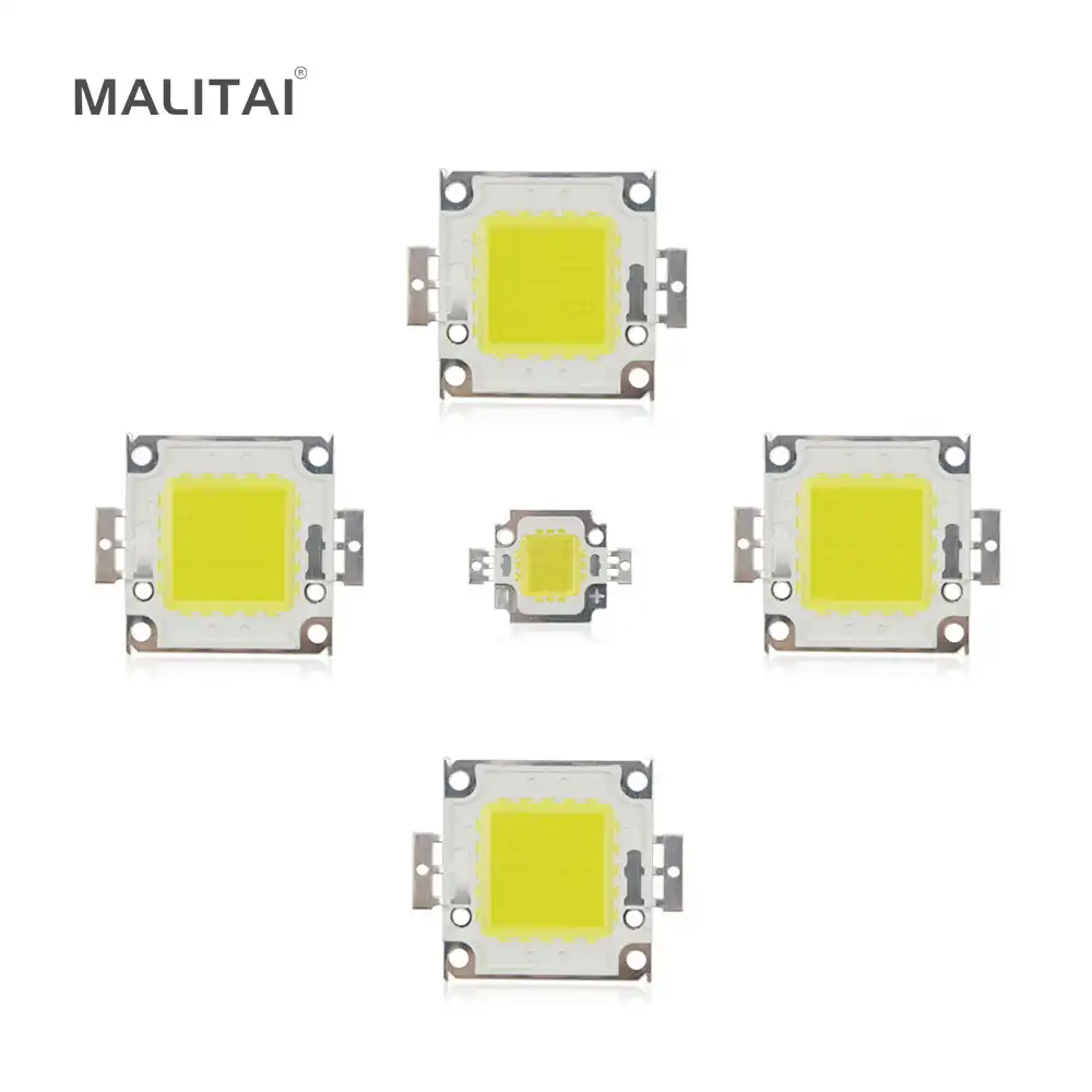 Белый/теплый белый 10 W 20 W 30 W 50 W 100 W чип со светодиодной подсветкой AC/DC 12 V 36 V интегрированный в COB светодиодный лампы Сделай Сам прожекторная с...