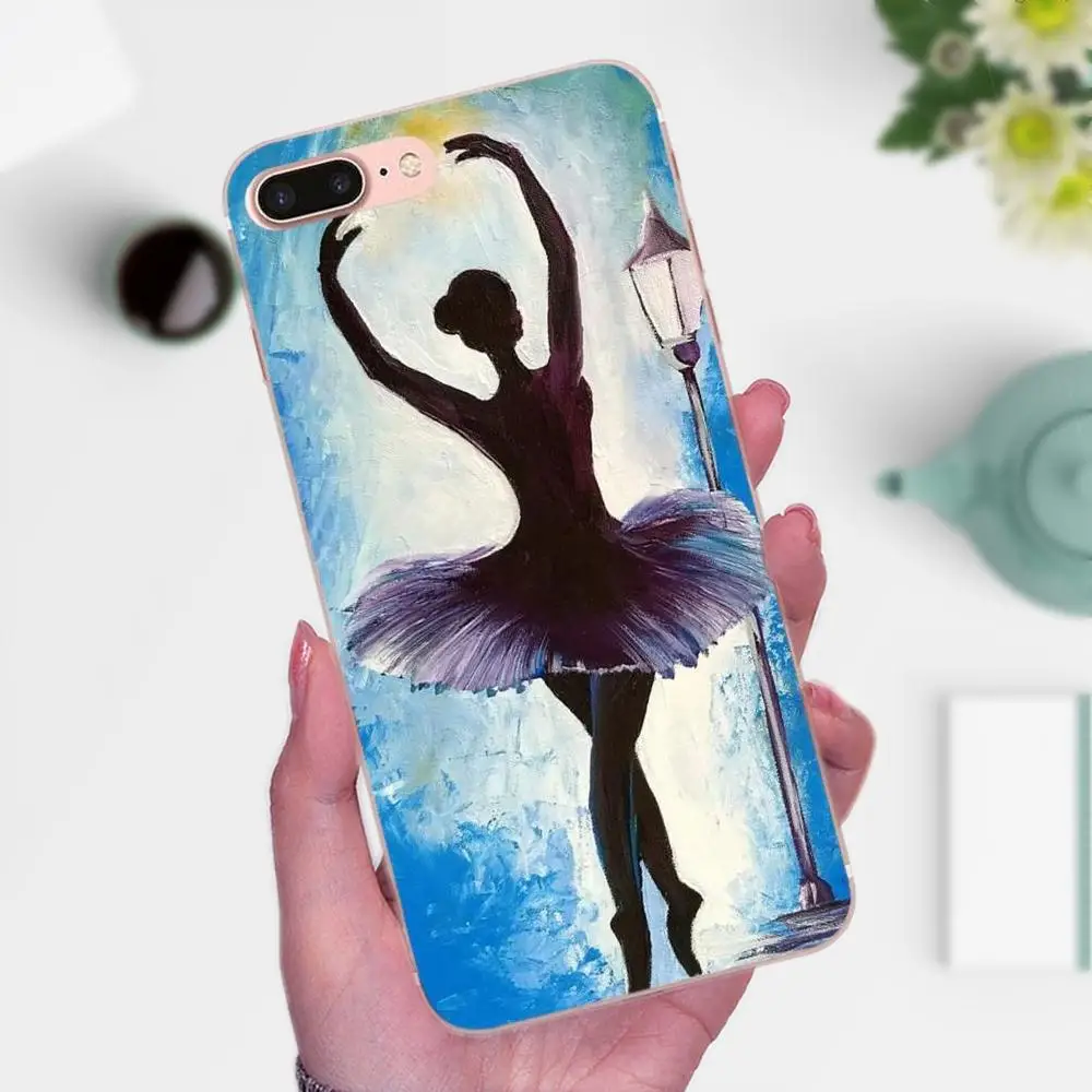 Для Huawei P7 Honor 4C 5A 5C 5X 6 6C 6A 6X 7 7X 8 9 V8 V10 Y3II Y5II Y6II G8 Play Lite Мягкий Сотовый телефон балетная