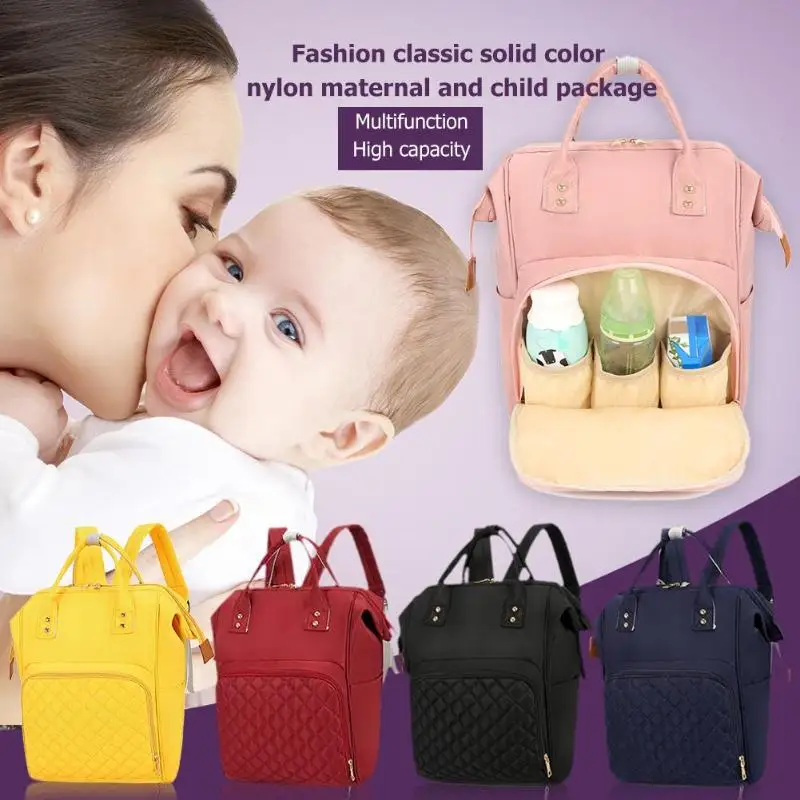 

Mommy Diaper Bags Mother Large Capacity Travel Nappy Backpack Outdoor Mom's Backpack Baby Nursing Bags Zippers Baby Care Bag