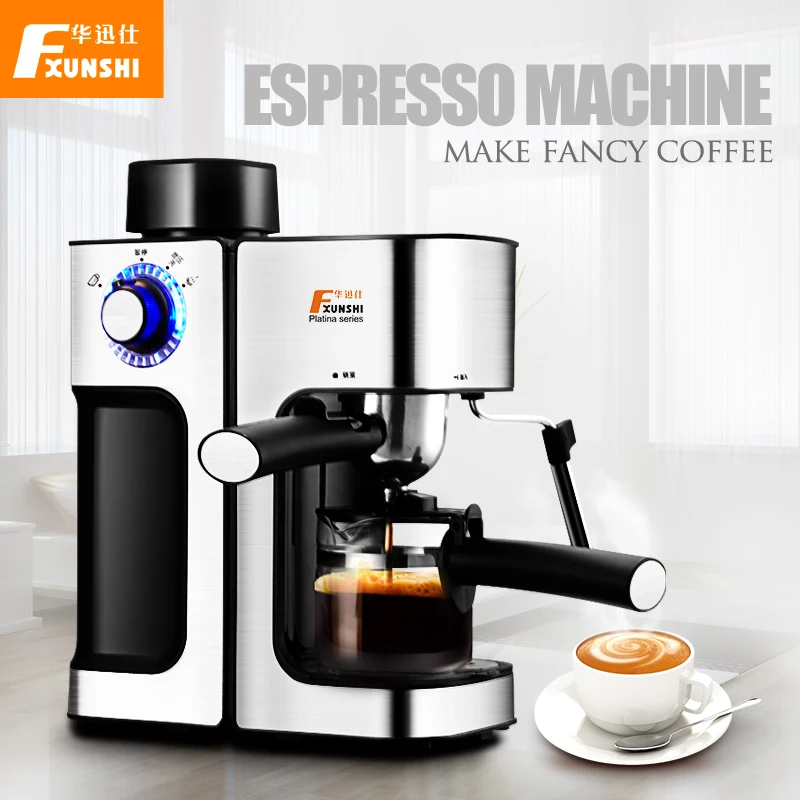 5 bar espresso italian coffee printer milk foam steamer coffee machine
