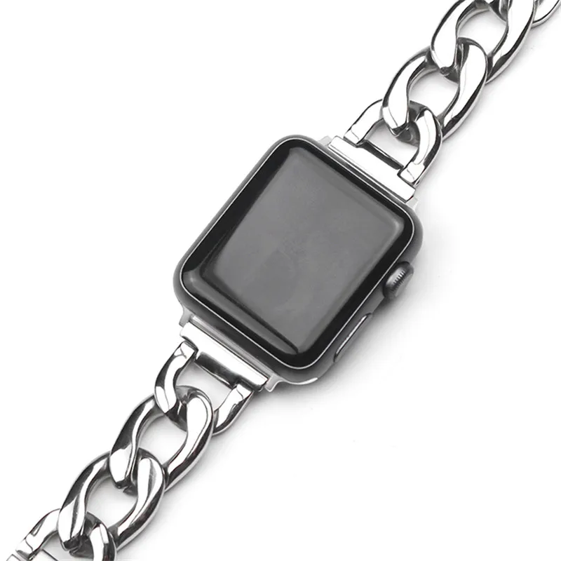 Ремешок для наручных часов металлический браслет Нержавеющая сталь соединяющий ремешок браслета для наручных часов Apple Watch, ремешок 42 мм, 38 мм, версия для наручных часов iWatch серии 4/3/2/1 ремешок