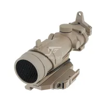 Отель JJ страйкбол 4x32 стиль прицелом acog Стиль Сфера с Killflash / убить вспышки , AC12033 Бобро Стиль быстрое освобождение / QD Крепление (Тан)