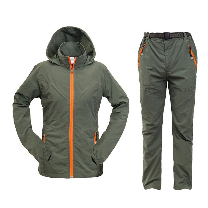 

Men Women's Outdoor Jackets quick-dry suits Male mountaineering anti-uv Windbreaker Waterproof Camping Hiking 276-406