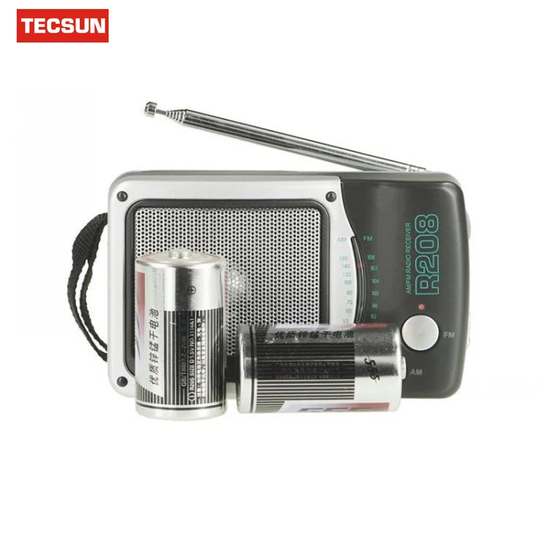 Tecsun R-208 AM FM радио портативный мини двухдиапазонный радиоприемник карманный размер FM радио высокая чувствительность радио Прямая поставка