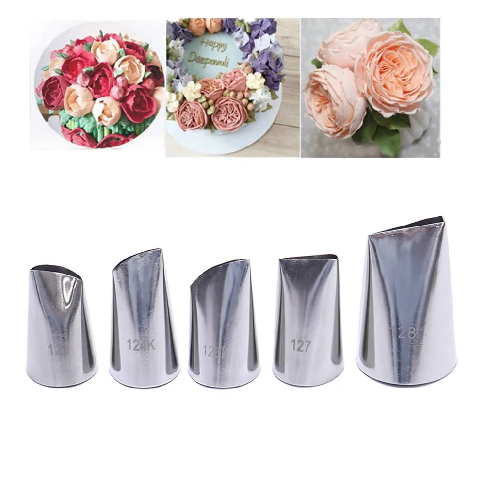 5 шт. инструменты для украшения тортов лепесток розы|cake decorating tools|decorating toolspiping nozzles