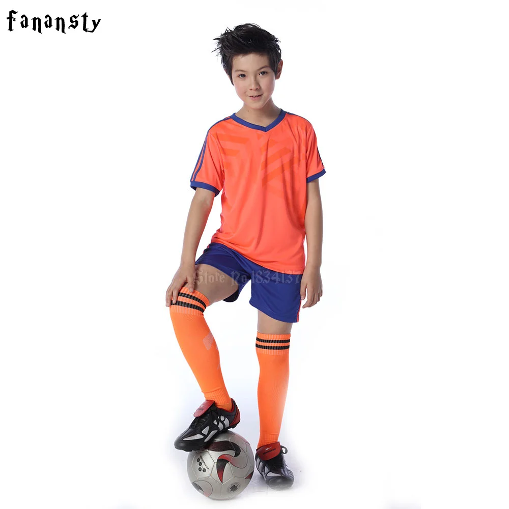 Top quality football uniform kids 2017/2018 custom soccer uniform for