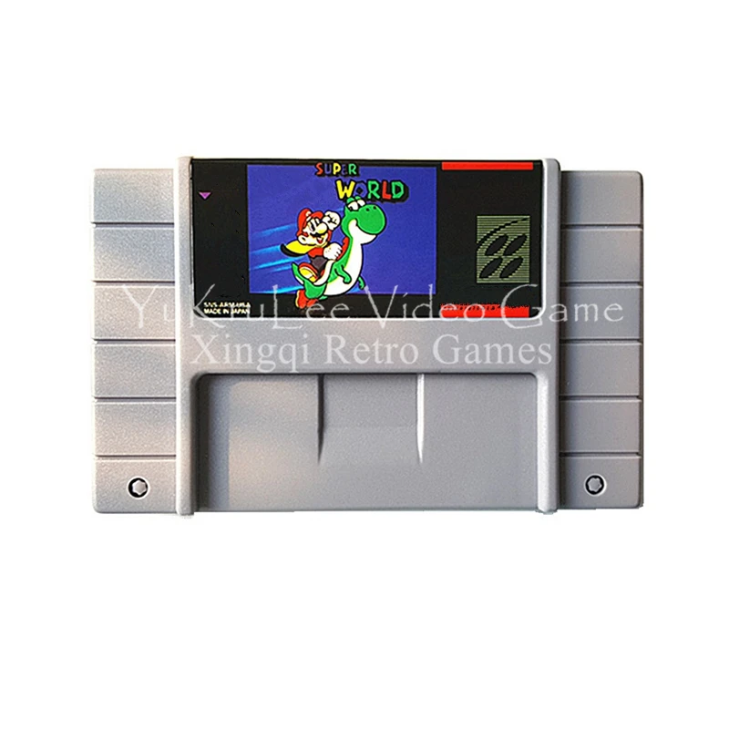 

Super Mari World Video Game Accessories Memory Cartridge Card for Super Entertainment System US NTSC Console S005