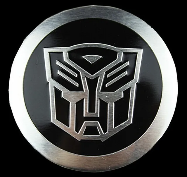 2x auto car motor transformer sticker autobot logo emblem badge