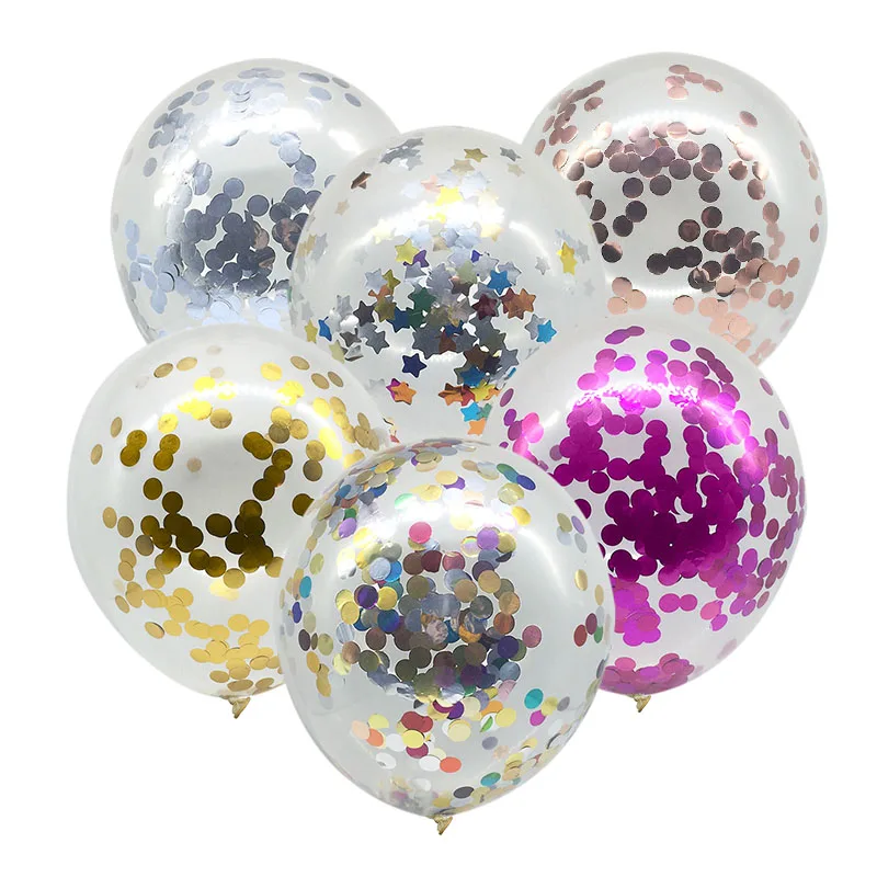 5 шт. 12 дюймов воздушный шар "Конфетти" вечерние свадебные украшения многоцветный уплотненный воздушный шар День рождения поставки воздушный шар игрушки