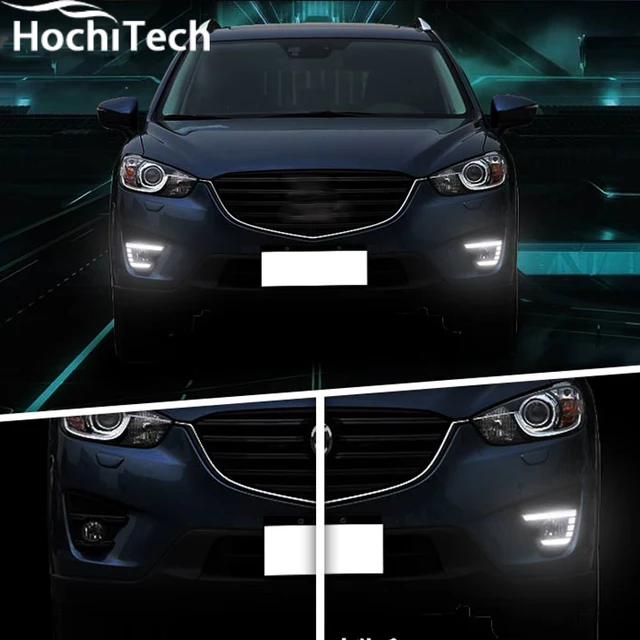 Led drl for Mazda CX 5 CX5 2012 2013 2014 2015 2016 led Daytime Running Light ABS fog lamp cover