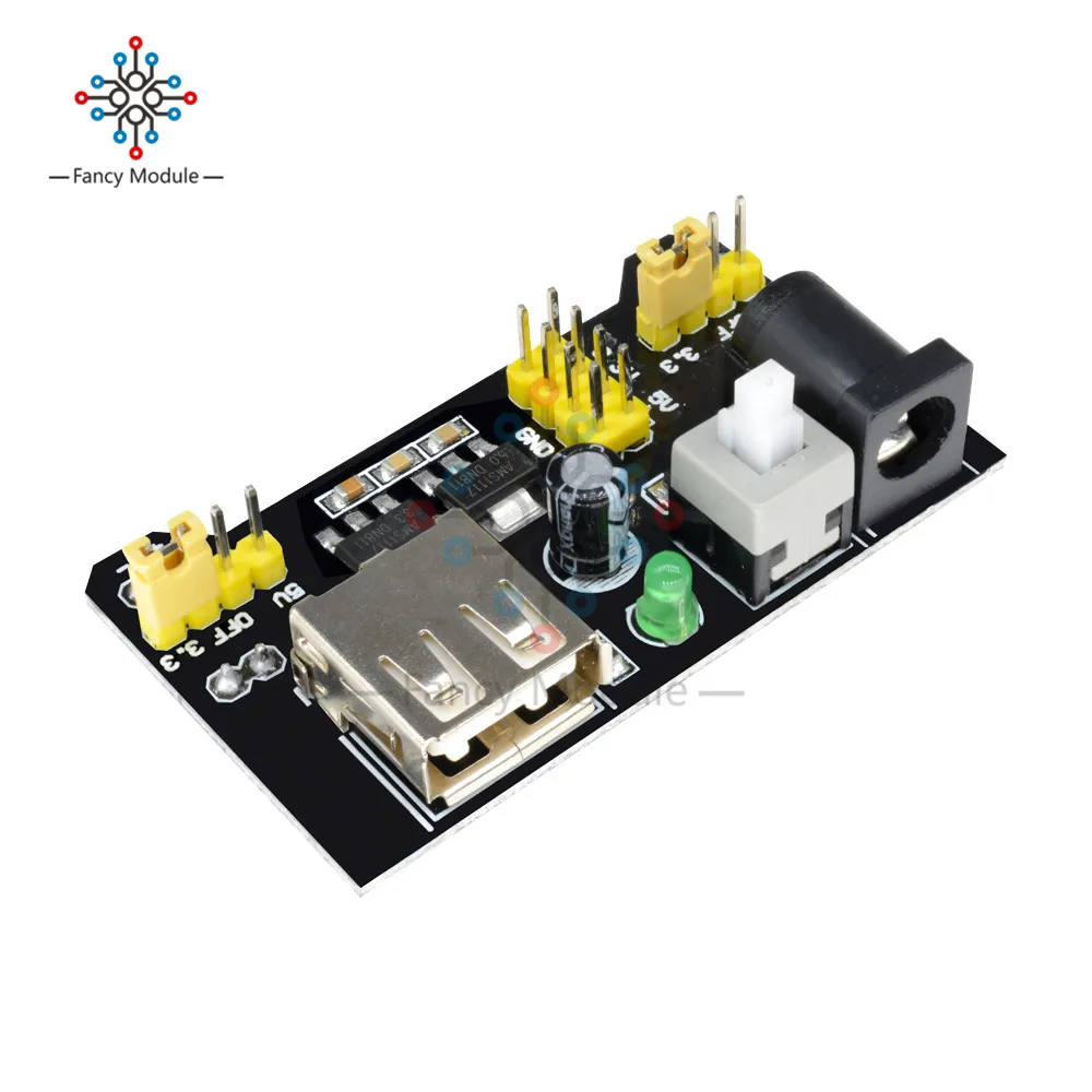 

10pcs Smart Electronics 10pcs MB102 MB-102 Solderless Breadboard Power Supply Module 3.3V 5V for Arduino Board Diy Starter Kit