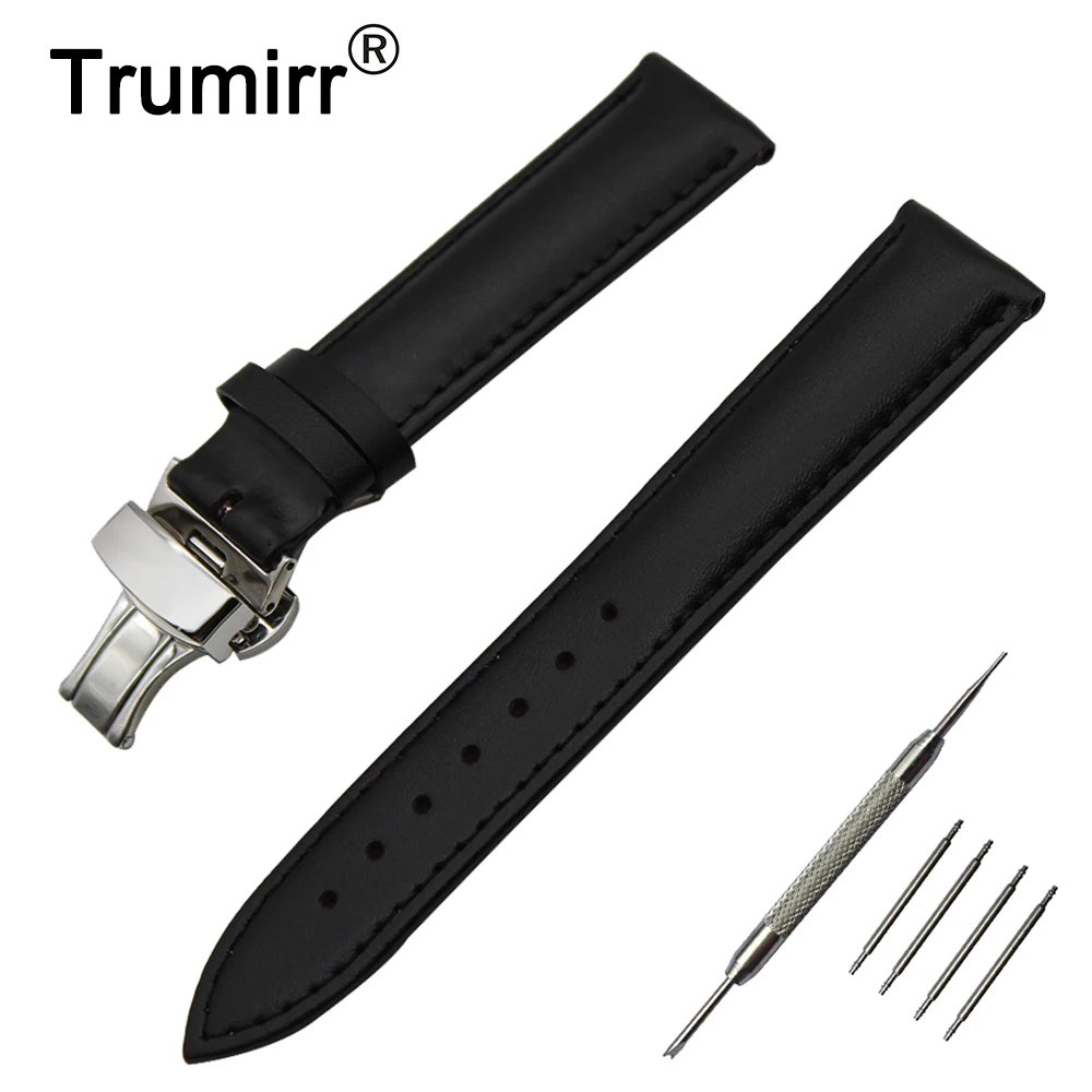 Ремешок для часов из натуральной кожи 16 мм 18 20 22 Casio BEM 302 307 501 506 517 EF MTP браслет с