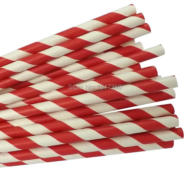 Burgundy Stripe Paper Straws,cake Pop Sticks Mason Jar Drinking Straws