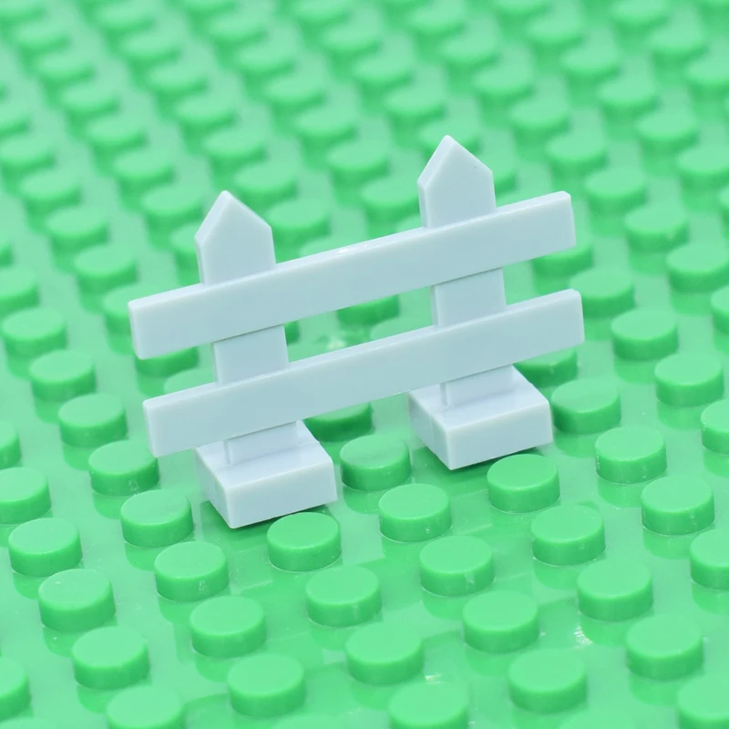 

City Block 50pcs MOC Mini fence City Bush Trees Plants DIY Blocks Bricks Action Figure Toy For Kids