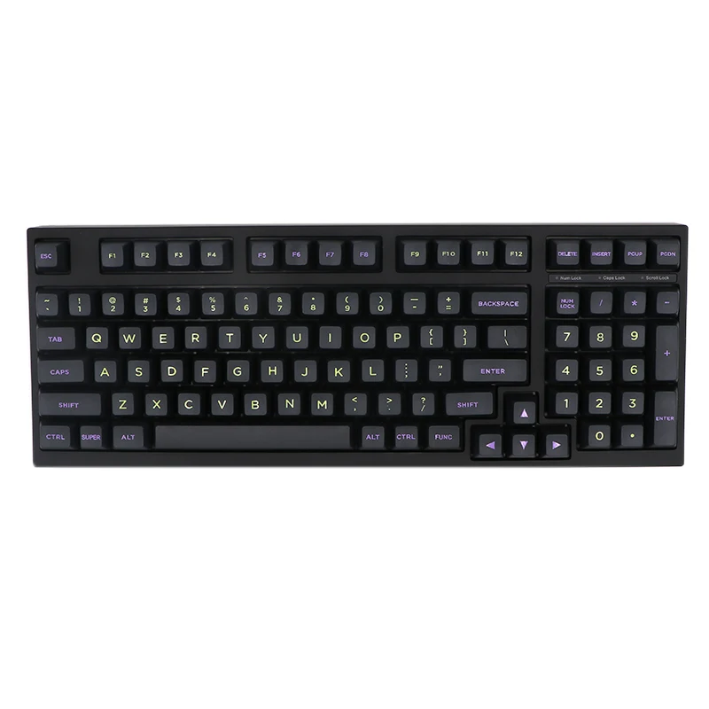 Полночь SA профиль гравированные лазерные окраски шрифты PBT120 keycap для проводной USB механическая клавиатура Cherry MX Переключатель keycaps