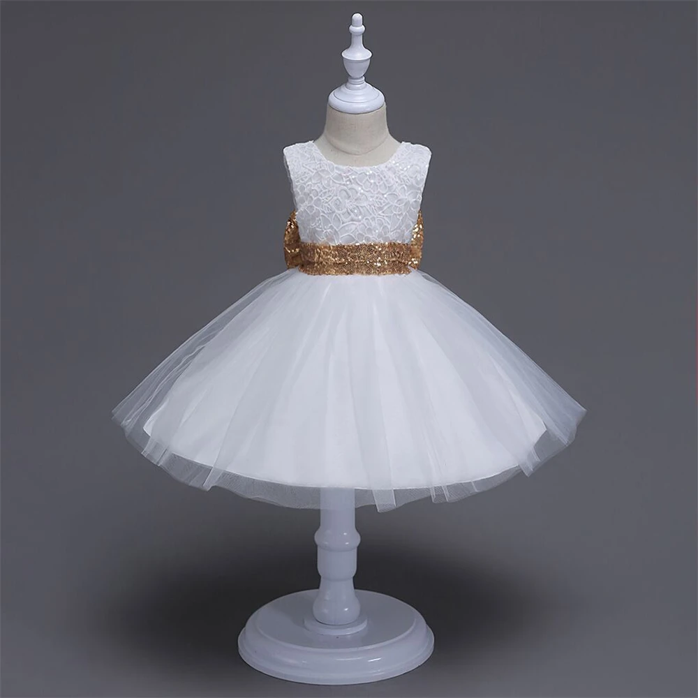 Yeedison Big Bow Baby Girls Dress 2018 Cute Children Costumes Sequined Kids Wedding Party Dresses For Girls Lace Princess Dress (5)
