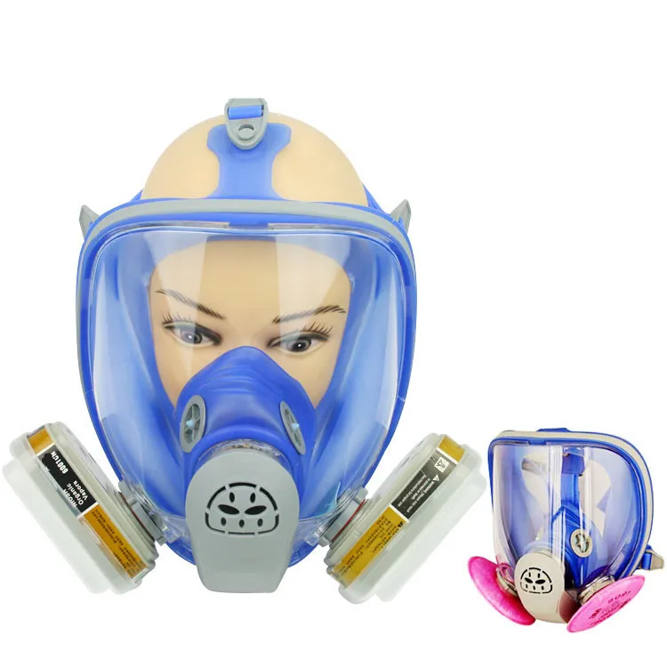 Beste Nieuwe merk 6800 Siliconen Gas Masker Volgelaatsmasker Respirator 7 STKS Pak Schilderen Spuiten