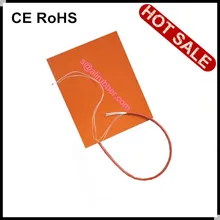 220 вольт Гибкая силиконовая резина электрический нагревательный элемент 150X250 мм