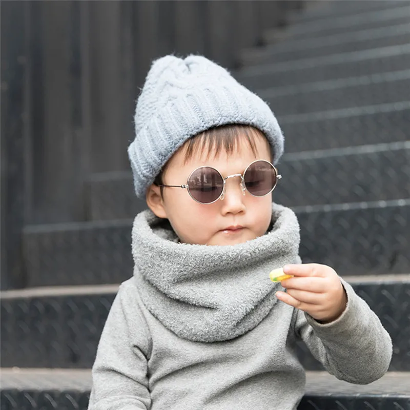  Warm Children banda Winter Scarf Kid Boy Girl Neck Collars women's scarves handkerchief hijab scarf 40MA0422