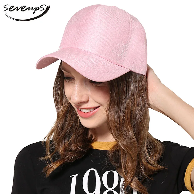 Seveups Solid Plain Baseball Cap Women Pink Couple Baseball Hat