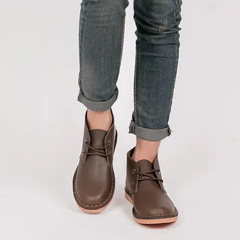 

High Quality Leather Men Boots Winter Waterproof Ankle Boots Riding Boots Outdoor Working Snow Boots Men Shoes 7.10